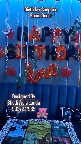 Birthday Surprise Room Decor