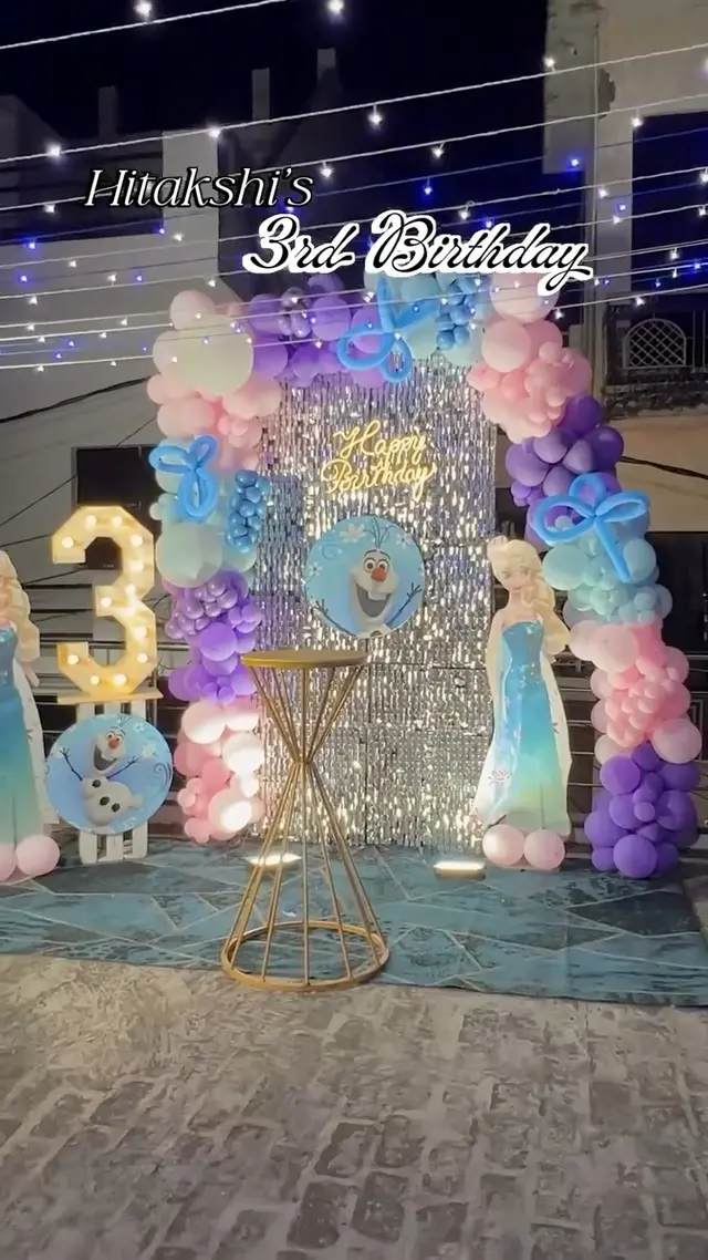 Frozen Princess Birthday Decor in Hapur, Uttar Pradesh – Shadi Wala Londa