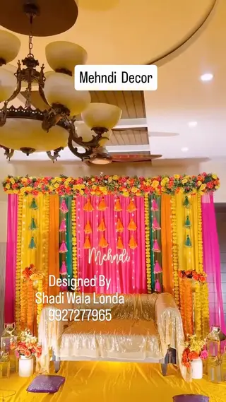 Haldi Mehndi Theme Decor