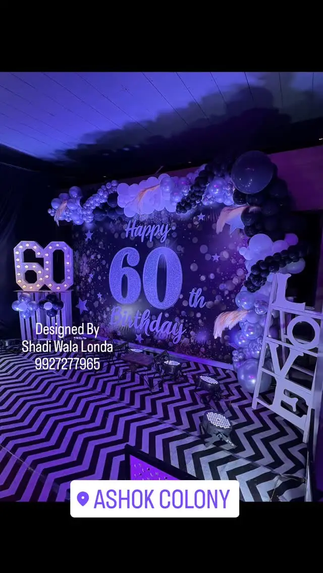 Milestone Birthday Decor (25th, 50th, 60th) in Hapur, Uttar Pradesh – Shadi Wala Londa